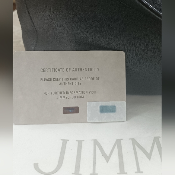 Authentic Jimmy Choo Raven Bag Black Nappa Leather - Picture 10 of 15